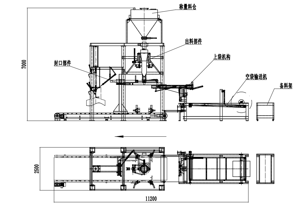 全自動噸袋包裝秤，全自動噸袋包裝機，全自動大袋包裝秤